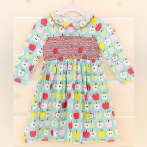 Oobi Smocked Long Sleeve Dress – Size 5Y (110cm)